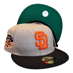 New Era San Diego Padres 59FIFTY Fitted Hat Cap Jackie Robinson Patch